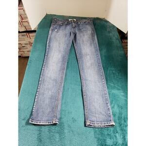 Deb Jeans Size 9 Womens Blue Denim Stretch Pants Ladies Low Rise Skinny
